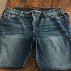 Joes blondie step hem skinny ankle jeans